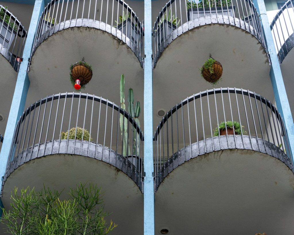 Un système goutte-à-goutte réduit la fréquence d'arrosage sur balcon.