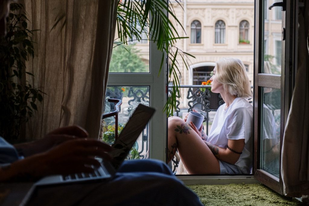 Jardinage en appartement, plantes en pot pres d une fenetre